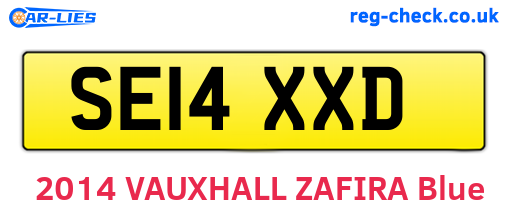 SE14XXD are the vehicle registration plates.