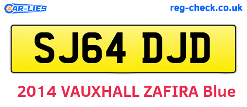 SJ64DJD are the vehicle registration plates.