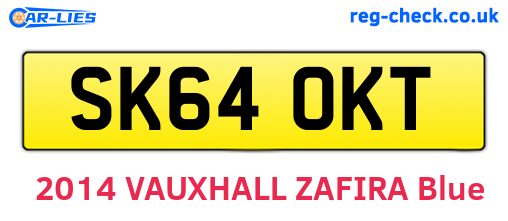 SK64OKT are the vehicle registration plates.