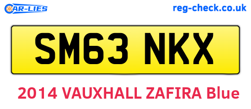 SM63NKX are the vehicle registration plates.