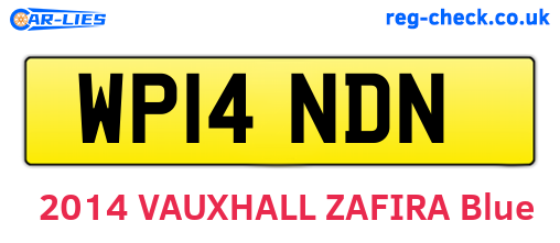 WP14NDN are the vehicle registration plates.
