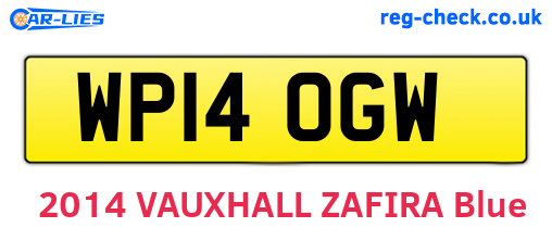 WP14OGW are the vehicle registration plates.