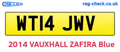 WT14JWV are the vehicle registration plates.
