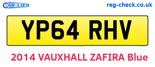 YP64RHV are the vehicle registration plates.