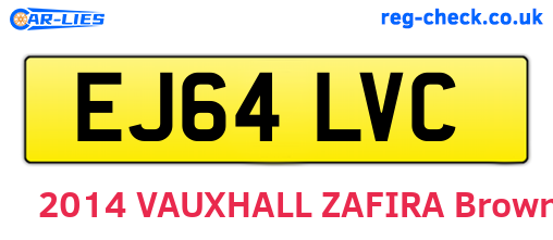 EJ64LVC are the vehicle registration plates.