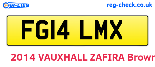 FG14LMX are the vehicle registration plates.