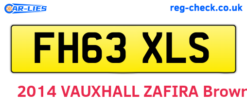 FH63XLS are the vehicle registration plates.
