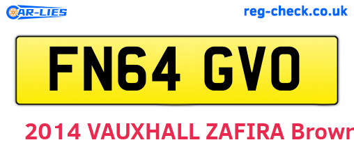 FN64GVO are the vehicle registration plates.