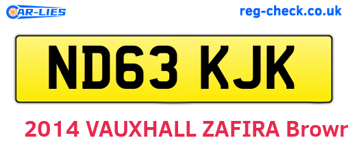 ND63KJK are the vehicle registration plates.