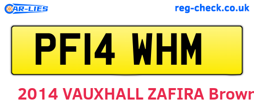 PF14WHM are the vehicle registration plates.