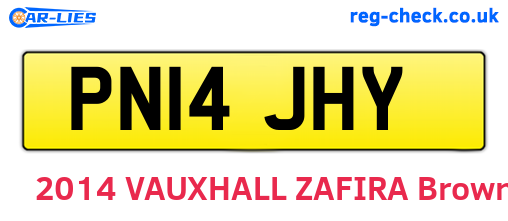 PN14JHY are the vehicle registration plates.
