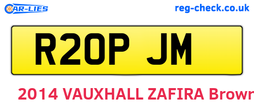 R20PJM are the vehicle registration plates.