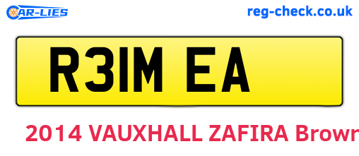 R31MEA are the vehicle registration plates.