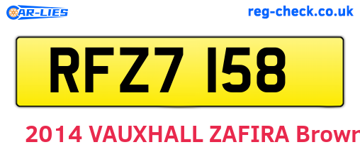 RFZ7158 are the vehicle registration plates.