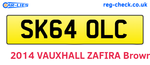 SK64OLC are the vehicle registration plates.