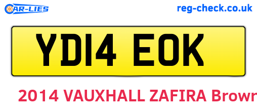 YD14EOK are the vehicle registration plates.
