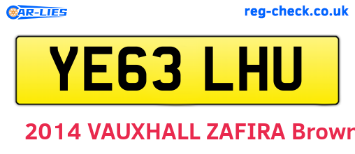 YE63LHU are the vehicle registration plates.