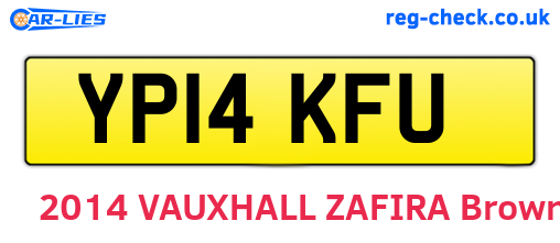YP14KFU are the vehicle registration plates.