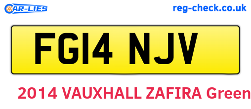 FG14NJV are the vehicle registration plates.