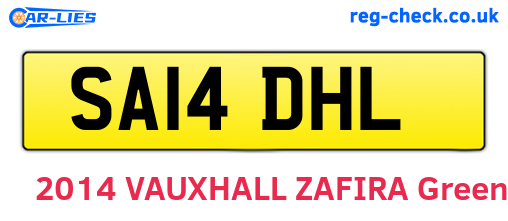 SA14DHL are the vehicle registration plates.