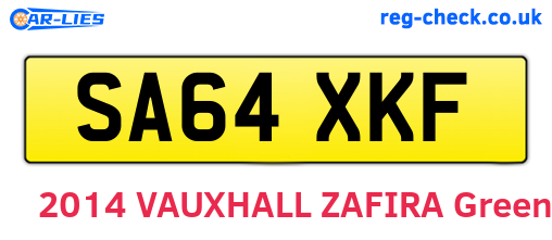 SA64XKF are the vehicle registration plates.
