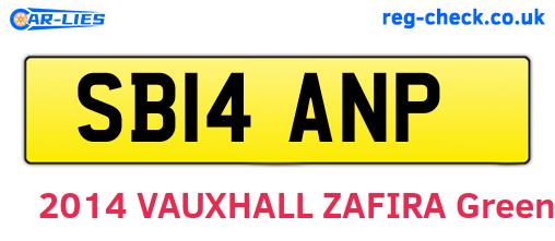 SB14ANP are the vehicle registration plates.