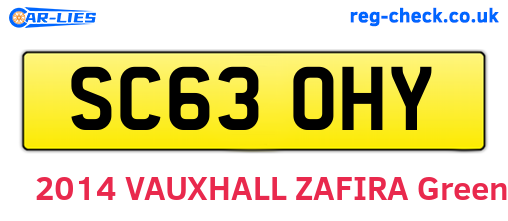 SC63OHY are the vehicle registration plates.