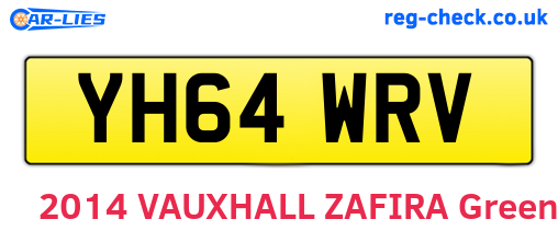 YH64WRV are the vehicle registration plates.