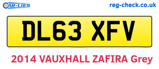 DL63XFV are the vehicle registration plates.