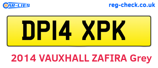 DP14XPK are the vehicle registration plates.