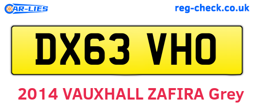 DX63VHO are the vehicle registration plates.