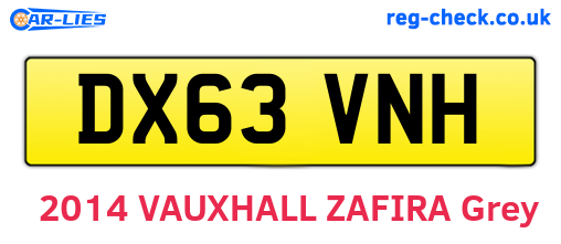 DX63VNH are the vehicle registration plates.