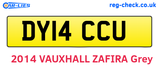 DY14CCU are the vehicle registration plates.