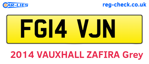 FG14VJN are the vehicle registration plates.