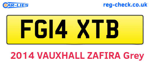 FG14XTB are the vehicle registration plates.