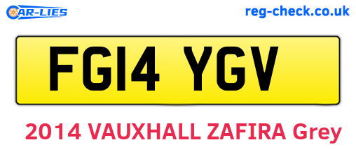 FG14YGV are the vehicle registration plates.