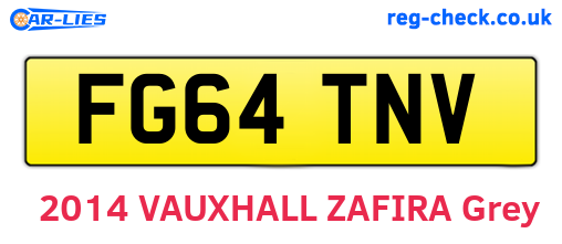 FG64TNV are the vehicle registration plates.