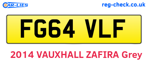 FG64VLF are the vehicle registration plates.