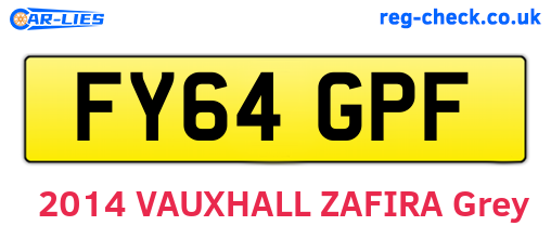 FY64GPF are the vehicle registration plates.