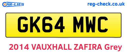 GK64MWC are the vehicle registration plates.