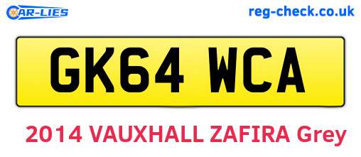 GK64WCA are the vehicle registration plates.