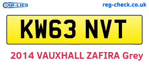 KW63NVT are the vehicle registration plates.