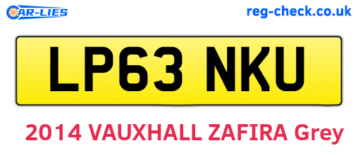 LP63NKU are the vehicle registration plates.