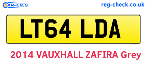 LT64LDA are the vehicle registration plates.