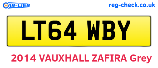 LT64WBY are the vehicle registration plates.