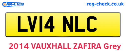 LV14NLC are the vehicle registration plates.