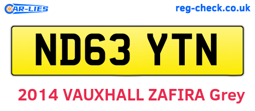 ND63YTN are the vehicle registration plates.