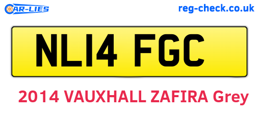 NL14FGC are the vehicle registration plates.