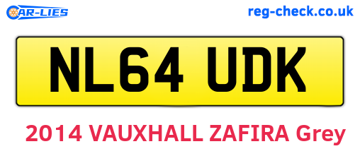 NL64UDK are the vehicle registration plates.
