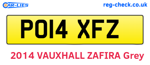 PO14XFZ are the vehicle registration plates.